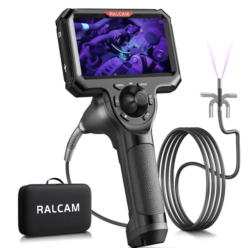 Ralcam M608U UV crack detection 4-way articulating borescope with 5-inch HD screen and UV light