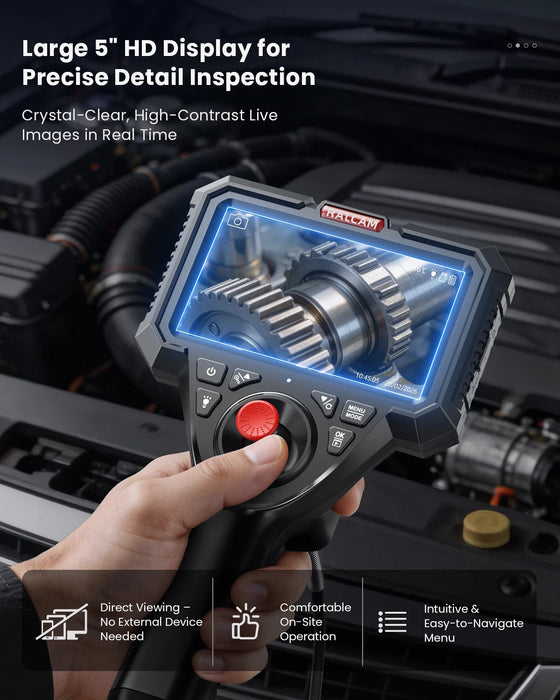 Ralcam M506 stainless steel 4-way articulation joystick delivering precise steering in complex cavities