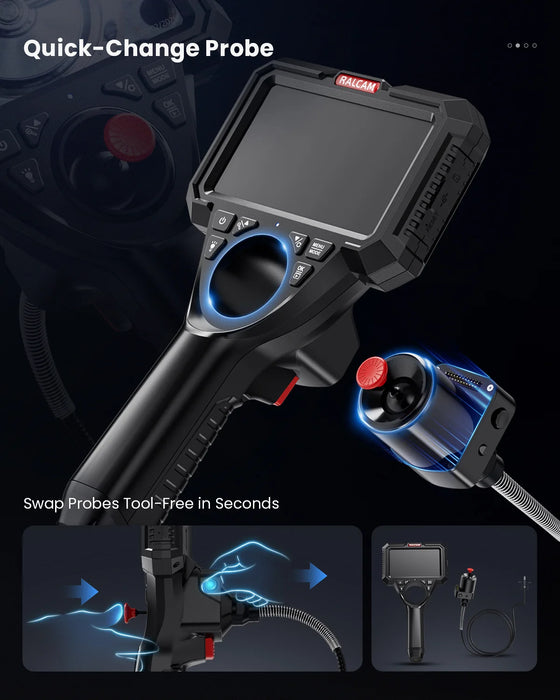 Ralcam M506 tool-free quick-release probe connector for instant modular probe swapping