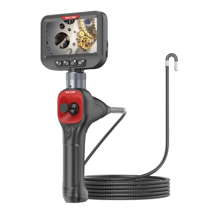 F606B Articulating Borescope with 6 Led Lights, 6.2mm Lens, 3.5'' IPS HD Screen