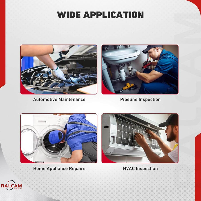 H406A Articulating Borescope Compatible with Android and iOS Phone, 8.5mm Lens, IP67 Waterproof
